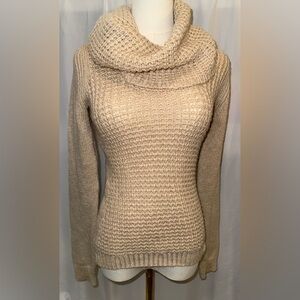 Angel Of The North Cream Cowl Neck Sweater